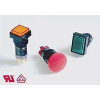 E-Switch D16OAT12JREDRED ສະຫຼຸບສະຫຼຸບປຸ່ມກົດສະຫຼຸບ DPDT 8A 125V