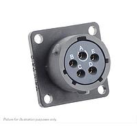 Eaton Souriau-Sunbank UTSX014D5SX ຮັບສິນຄ້າ Receptacles Square flange receptacle, ບໍ່ມີກັບຫຼັງ, ມີ 5 ຕິດຕໍ່ PCB ຍິງ, IP68/69K ໃນສະພາບບໍ່ໄດ້ຕ້ອງການ, ການກຳນົດກະແຈ X