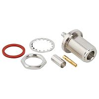 Amphenol RF 172132 ຕົວເຊື່ອມ N BULKHEAD JACK RG142/400