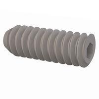Essentra Components 010440T031 ຊຸດສະກຣູ Set Screw, ຫົວບ່ອນ Socket, ກະດູກ #4-40, ຄວາມຍາວ 5/16