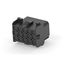 AMP Connectors - TE Connectivity 1-350784-9 ຕູ້ແບັດເຕີຣີ & ຕູ້ປະຕິບັດ 15P UMNL V0CAP HSG ສີດຳ