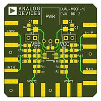 Analog Devices EVAL-HSAMP-2RMZ-10 ແອມພລິຟາຍເຄື່ອງຄວບຄຸມຄວາມໄວສູງ ບອດທົດລອງຄວາມໄວສູງຄູ່ 10 ຂາ MSOP