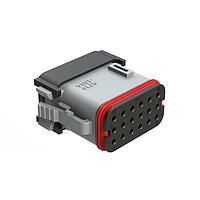 Amphenol SINE Systems AT16-18SA-EK02 ປລັກ 18 ທາງ 18 ຕຳແໜ່ງ, ປລັກ Ke, ກະແຈ A, ສີເຫຼືອງ