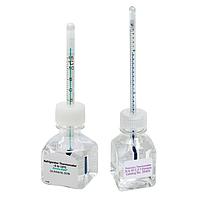 OMEGA GT-20717T ເຄື່ອງວິເຄາະ PFA Coated Liquid in Glass Thermometers (20 °C, White Back, ± 0.5 °C (± 0.9 °F), 5.3 in)
