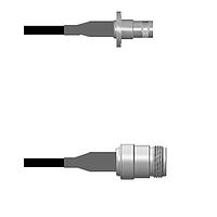 Amphenol Custom Cable Q-0801W0008048i ສາຍສະບັບ RF BNC-SJB/N-SJ RG58 48I