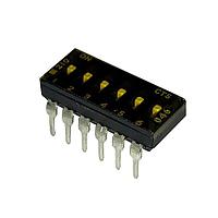CTS Electronic Components 210-6LPST ສະຫນາມສະລັບ DIP 6 ສ່ວນສະລັບ SPST