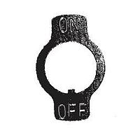 Electroswitch 52-08 ປ່ຽນຮາດແວຣ Toggle ON-OFF Plate ສໍາລັບ 15/32-32 bushing .025 ຫນາ Nickel