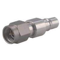 HUBER+SUHNER 33_PC35-QMA-50-1/199_NE ຕົວແປ RF - ລະຫວ່າງຊຸດ 3.5 mm ແພລັກ (ຜູ້ຊາຍ) ເຖິງ QMA ຈັກ (ຜູ້ຍິງ)