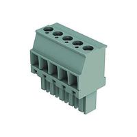 HARTING 14310515401000 ບລັອກຕໍ່ສາຍປະເພດ Pluggable Terminal Blocks har-flexicon, 5pin female, ຕັ້ງຕົ້ນຕັ້ງ, ມີການປິດດ້ວຍກະແປງສອງສອນ - 30-14AWG, 10Amps, ຊ່ອງຫ່າງ 3.81mm