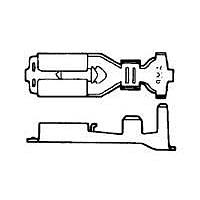 AMP Connectors - TE Connectivity 175034-1 (Mouser Reel) ຂໍ້ຕໍ່ 187 POSITIVE LOCK ມົນມົນ 1000