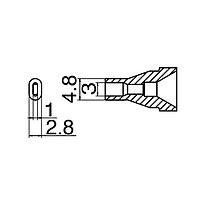 HAKKO N61-15 ຫົວສີດ (3mm x 1mm)