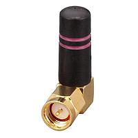 Linx Technologies - TE Connectivity ANT-2.4-CW-RAH-SMA ອະນຕີນາພາສິບ SMA RAngl Reducd Ht 1/4 Wave Whip 2.4GHz