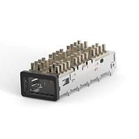 AMP Connectors - TE Connectivity 1551892-2 zQSFP+ 1x1 ກະຕ່າງ ASSY, BEZEL ມີ SAN HEATSINK