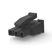 AMP Connectors - TE Connectivity 2008571-3 ກອງຮັບສະບັບ 3 POS MICRO MNL TOP LATCH ສີດຳ