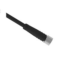 Banner Engineering BC-M8F4-24-2 Sensor Cables / Actuator Cables Cordset: Single Ended M8 Threaded; 4-pin Straight Female Connector; 2 m (6.56 ft) Black PVC Jacket; Nickel-Plated Brass Coupling Nut