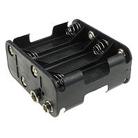 Eagle Plastic Devices 12BH381-GR ຄລິບແບດເຕີຣີ 8XAA SNAPS BLK