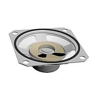 Same Sky (formerly CUI Devices) GA0506M ລະເບີງສຽງໄຟຟ້າອິເລັກໂຕຣແມກເຕິກ, 50 mm ຕາແກ້ວ, 18.5 mm ລຶບລຶບ, PET, alnico, 250 mW, 8 ?, 500 Hz, solder eyelets