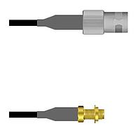 Amphenol Custom Cable Q-0902Y0008024i ສາຍສັ້ນ RF BNC-SJ/SMA-SJB RG58 24I