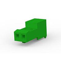 AMP Connectors - TE Connectivity 3-640443-2 ກອງຮັບສະຫນອງ 2P 28AWG TIN CLSD W/O TAB W/GRN STRIPE