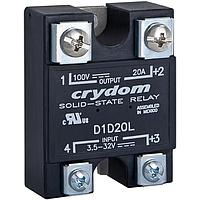 Sensata Technologies - Crydom D1D20L ຄອນໂຕເລີ PM IP00 SSR 100VDC /20A,3.5-32VDC In
