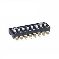 NKK Switches JS0208AP4-R ສະລິດສະວິດ DIP 8 ຕຳແໜ່ງ SLIDE DIP SMT 25mA TAPE-REEL