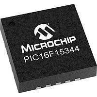 Microchip Technology PIC16F15344-E/ML MCU ມີ 7KB, 512 B RAM, 4xPWMs, Comparator, DAC, ADC, CWG, 2xEUSART, SPI/I2C