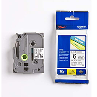 BROTHER TZE-211 ປ້າຍຊື່ (Black on White tape)