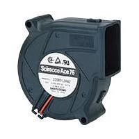 Sanyo Denki 109BD24FD2 ພັກລະບົບ DC Blower, 76x30mm, 24VDC, Locked Rotor Sensor