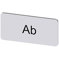 SIEMENS 3SU19000AC810AE0 ປ້າຍປ້າຍປະກັບ, Ab INSCR. LABEL, SILVER 12.5 X 27MM, AB