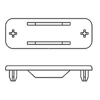 Molex / FCT 173112-0443 ຝາຄຸ້ມຕົວຕໍ່ FCT DB-50 PANEL COVER ABS ສີເຫຼືອງ S5