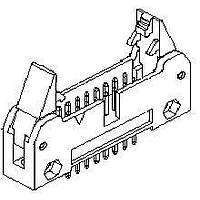 Molex 90571-1103 ຮອດເດີແລະຮ້ອງສາຍ QF50 Srd Hdr Vt W/ ELv Blu .25Au 10Ckt
