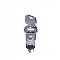 NKK Switches SK13EAW01 ສະຫນັບສະຫນູນ Keylock SPDT ON-OFF-ON