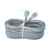 AIM-Cambridge / Cinch Connectivity Solutions 32-1454 ເຄື່ອງສາຍໂທລະຄອນ 25 ຟຸດ ສາຍໂທ Mod Phone Cord 25 Feet ສີເຫຼືອງ