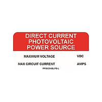 Panduit PPS0204BLPS-L Direct Current Photovoltaic Power Source Solar Label, 2.00" H x 4.00" W, 'Direct