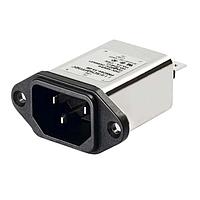 Schaffner FN9244S-6-06-20 ປະຕູເຂົ້າ IEC Inlet HP Filter 250VAC, 6A, Faston, Snap-in Vertical, 1.5-2.2mm panel