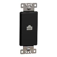 Square D SQR87601BK ຊ່ອງຂໍ້ມູນ DATA CAT 6 RJ45 STRAP BK