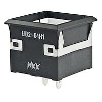 NKK Switches UB204KW035F ອິນດິເຄເຕີ RECT ເຂັ້ມຂຽວ LED PC TERM BODY ONLY