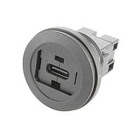 HARTING 09454522912 ປະເພດ C ເຖິງ ປະເພດ C ຮາດ-ພອດ USB ປະເພດ C-C ຕໍ່ຕົວ ສີດຳ