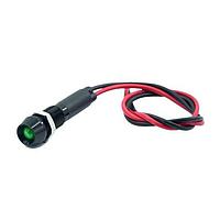 Mallory Sonalert FL1A-8CW-1-G3V ໄຟສະແດງບົດບົວ LED ສີຂຽວ 8MM ແກ້ວ 3VAC/DC