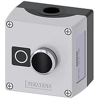 SIEMENS 3SU18510AE002AB1 ປຸ່ມກົດ ENC METAL, PUSHBUTTON, MOM, ສີດຳ, 1NC