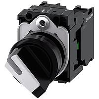 SIEMENS 3SU11002BF601MA0 ສະຫນອງຄວບຄຸມ SEL SW, 2POS, MTND, ກະເປົາສັ້ນ, ສີຂາວ