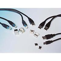 EDAC 690-008-221-013 ຕົວເຊື່ອມ USB ປະເພດ A ຊຸດຄູ່ DUAL STACKD TYPE A GOLD FLASH RT ANGLE