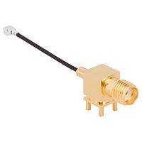 Amphenol RF 095-902-492-100 ສາຍສະບັບ RF SMA R/A PCB Jk ເຖິງ AMC Plg 1.13mm ສາຍ 100m