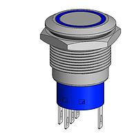 Dailywell MPB19-A0F10R-712-JQ ປຸ່ມກົດສະຫນອງ 19mm ປຸ່ມກົດສະຫນອງເຫຼັ້ມເຫຼັ້ມທີ່ມີຂົນສະຫນາມ