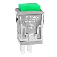 NKK Switches LB15SGW01-F ປຸ່ມກົດສະຫນອງ SPDT ON(ON)