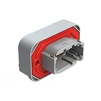 Amphenol SINE Systems ATM13-08PA-BM02 8-ທາງ RA Flng Mnt PCB Rcpt 8POS ສີເຫຼືອງ Gld Cont A