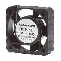 Nidec Components F412R-05MB ພັງລົມ DC ບໍ່ມີແບບແບຣັດ, 41 X 41 X 12.2mm, 5V DC, ອັດຕາການໄຫລອາກາດ 0.15m3/min, ຄວາມດັນສະຖາຕິ 26 Pa, ສຽງເສຍ 23db, ລົດລົງລົດແບຣິງ 1 ແລະ ລົດລົງສະລີບ 1