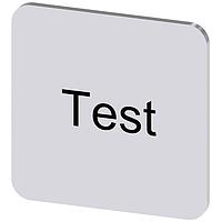 SIEMENS 3SU19000AF810DV0 ປ້າຍປະກັບ, ປ້າຍທົດສອບ INSCR., ເງິນ 22 X 22MM, ທົດສອບ