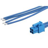 Molex 226245-2044 ສາຍສັນຍານ Mini-Fit Versa Color-to-Pigtail CBL ASSY 4.2P DR 600mm Lgth 4 Ckt ສີຟ້າ