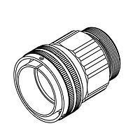 Amphenol Industrial GTCE06A36-4S(072) Connectors GTC-E, straight plug, bayonet, shell size 36, 3 sz 1/0 socket silver plated, crimp, rear adapter accessory, gray zinc plating, ROHS